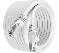 Soibke Cavo Ethernet 18 Metri Cat 7 Bianco Cavo Lan Schermato Gigabit S/FTP