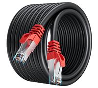 Soibke Cavo Ethernet 20 Metri, Cat 7 Cavo di Rete Schermato Alta Velocità Cavo LAN 20mt Nero per Esterno Interno - 10Gbps SFTP RJ45 Gigabit Cavo Internet Anti-jamming per Modem Router