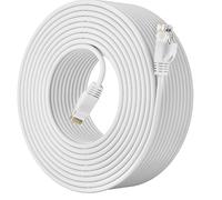 Soibke Cavo Ethernet 5 Metri Cat 6 Cavo di Rete LAN 5m Alta Velocità Bianco