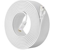 Soibke Cavo Ethernet 5 Metri, Cat 6 Cavo LAN 5mt Alta Velocità Cavo di Rete Bianco -Gigabit 1Gbps 23AWG RJ45 Filo Ethernet 5m Interno Cavo Internet per Router Modem