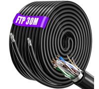 Soibke Cavo Ethernet Cat 6 da 30m Schermato RJ45 Cavo, 23AWG Cavo di Rete LAN Cat 6 FTP ad Alta Velocità Per Connessione Internet Veloce Gigabit - Cavo Patch 30 Metri