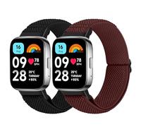 SOiiKE 2 cinturini compatibili con Xiaomi Redmi Watch 3 Active per donna e uomo, cinturino di ricambio in nylon elastico sportivo per Xiaomi Redmi Watch 3 Active