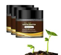 Soil Activator for Plants, Soil Pro Activator Organic Water - Soluble Soil Improvement Loosening Agent - Boost Root Development & Plant Growth for Vegetables, Flowers, Lawns, Gardens (3PC,60G)