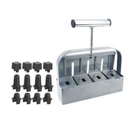 Soil Block Maker,with Non-Slip Handle Steel Compactor,2inch Block Handheld Soil Blocker - For Planting Transplanting Seedling Propagator Starter Tray Greenhouse Yard Garden