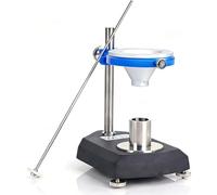 Soil Swelling Rate Tester, Neckless Funnel Soil Measuring Tool, with Aluminum Alloy Funnel & Stainless Steel Soil Measuring Cup, 250mm Mixer, for Gardening, Farming and Outdoor Plants