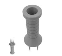 Soil Tiller, Plant Digging Fork, 5.91x1.93 Inches Size Manual Aerator Cultivator Tool, Plants Growth Support for Soil Improvement, Garden Lawn Care, Healthier Root Systems