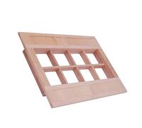 SOIMISS 1 Pz Mini Modello Di Finestra Accessorio Per Mobili in Miniatura Accessorio Per Finestra Materiali Per La Costruzione Di Case Delle Bambole Finestra Del Teatro Cachi Di Legno