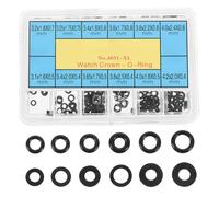 SOIMISS 1 Scatola Anello Impermeabile Rondelle Di Tenuta Kit Assortiti Anelli Anello Sigillo Guarnizione Guarda Guarnizioni Kit Assortimento O-ring Kit Nero Gomma