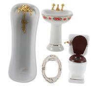 SOIMISS 1 Set Completo Toilette Lavabo e Specchio Accessori e Decorazione Casa