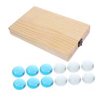 SOIMISS 1 Set Gemma pieghevole giochi per giochi giochi x giocattolo per scacchiera portatile gioco di puzzle di pensiero tavola mancala pieghevole Di legno