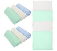 SOIMISS 10 pezzi Asciugamani Mussole per Ragazzo Ragazza Morbidi e Sicuri in Cotone Naturale Senza Additivi Fluorescenti Asciugamani Quadrati per Neonate e Ragazzo Ragazza Accessori Must