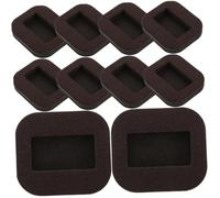 SOIMISS 10 pezzi Gommini per Sedie Quadrati Marroni Antiscivolo Supporto Robusto e Resistente per Ruote Sedie Protezione Pavimenti da Graffi e Rumori Facili da Installare