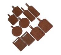 SOIMISS 10 Pezzi Mini Tagliere Tavola Fai Da Te Asse Carino Accessorio Di Scena in Miniatura Miniature Taglieri Delle Bambole Tritare Cucina Arredamento Light Brown Di Legno