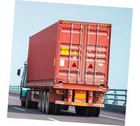 SOIMISS 10 pezzi Triangoli di Avvertimento Riflettenti per Camion Segnali Stradali Triangolari di Sicurezza Notturna Piccoli Triangoli Riflettenti Rossi per