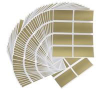 SOIMISS 100 Adesivi Gratta e Vinci Rotondi 23x42mm Oro, Etichette Grattabili Fai da Te per Giochi a Premi, Carta Premio per Scuola, Compleanni e Feste, Pellicola Rimovibile per Attività