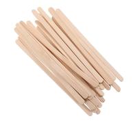 SOIMISS 100 pezzi Bastoncini in Legno per Depilazione Spatole Cera Piccole con Rotondo Applicatori Multifunzionali per Rimozione Corpo e Sopracciglia Strumenti Resistente e Versatili per