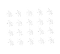 SOIMISS 100 pezzi Ciondoli Gru Origami in Vintage per Gioielli e Decorazioni Fai da Te Pendenti Hollow Out Resistenti e Delicati per Bracciali e Portachiavi
