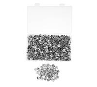 SOIMISS 1000 Pezzi Rivetti Metallici Quadrati 10mm Stile Punk per Giacca e | Ferro Argentato, Installazione Semplice, Effetto Tridimensionale, Confezione per Decorazione Fai