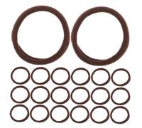 SOIMISS 100pezzi Elastici Per Senza Cuciture Design Anti-danni Per Donne e Ragazze Elastici Per Di Cavallo Elevata Elasticità Colore Caffè Materiale Assorbente Del Sudore Compatto e