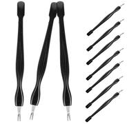 SOIMISS 10pezzi Strumenti Cuticole in Acciaio Inossidabile Punte Spingi Pellicine Unghie Professionale Leggero e Resistente Per Manicure Salone e Uso Domestico
