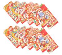 SOIMISS 12 Pezzi Hong Bao Buste Rosse Decorative Per Feste Di Nozze Capodanno Lunare Compleanno Denaro Saluto Bomboniera Decorazioni Carine In Seta