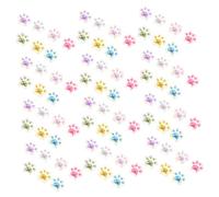 SOIMISS 140 Miniature Luminous Cat Paw Figurines in Colors Resin Animal Paw Decorations For DIY Fairy Garden Micro Landscaping And Dollhouse Craft Accessories