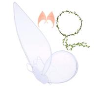 SOIMISS 1set Costumi Da Fata Con Di Farfalla Cerchietto Con Fiori e Orecchie Da Folletto Per Cosplay e Feste Accessori Per Halloween e Spettacoli Teatrali Colori Vivaci Per Bambine e
