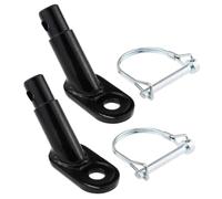 SOIMISS 2 Pezzi Accoppiatore per Rimorchio Bici in Ferro Resistente Gancio Traino Bici Stabile e Durevole per Collegamento Rimorchio Passeggini e Trasporto Cani Attacco Trailer Facile da