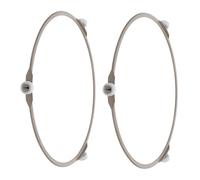 SOIMISS 2 Pezzi Anello Girevole Microonde Supporto Roller per Piatto Rotante in Vetro Compatibile con Forni Microonde Base Stabile e Facile da Sostituire