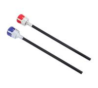 SOIMISS 2 pezzi Bastoni da Passeggio Re e Principessa in Plastica per Scettro Realistico per Halloween Cosplay Accessori Costume Teatro e Festa Leggeri e Facili da Pulire Rosso Argento e