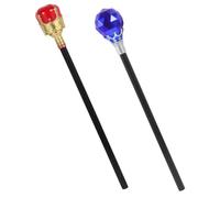 SOIMISS 2 Pezzi Bastoni Re per Cosplay Halloween Accessori Costume Party Bastone Resistente e Versatile per e Masquerade