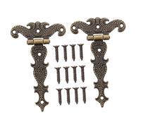 SOIMISS 2 Pezzi Cerniera in lega di zinco vecchio cerniere rustico antico bronzo ornato cerniera del gabinetto annata uffizi atrezzi present the strenna giolielli cerniera decorativa