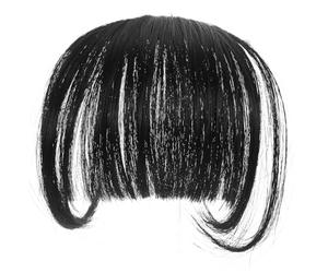 SOIMISS 2 pezzi Clip Frangia Donna Extension Naturali Invisibili senza Danni Frangetta Leggera per Tutti i Volti Adatta Feste e Quotidiano Look Glamour Realistico