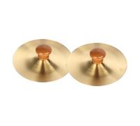 SOIMISS 2 pezzi Cymbali da Dito per Manico in Legno Strumenti Musicali per Danza del Ventre e Performance su Palco Resistenti Suono Chiaro