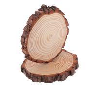 SOIMISS 2 Pezzi Dischi Legno Naturale con Corteccia Cerchi Incompiuti per Fai da Te Decorazioni per Centrotavola Matrimoni e Speciali