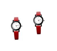 SOIMISS 2 Pezzi Eleganti Orologi Al Quarzo Da Donna Con Cinturino in Pelle Alla Moda