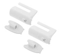 SOIMISS 2 Pezzi Fermaporta in Silicone Bianco a Forma di Orso, | Blocca L’oscillazione una Mano, per Battenti in Legno e Metallo, Casa e Asilo