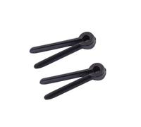 SOIMISS 2 pezzi Fissatori per Spioncino con Puleggia per Arco Compound Accessorio Separatore Corda per Tiro con Arco Facile da Installare e Resistente Colore Nero per Portatile