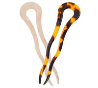 SOIMISS 2 pezzi Forcine Francesi U per Spessi Bastoncini Chignon Eleganti in Stile Francese Accessori per Acconciature Moda per Donna Facili da Usare e Comode