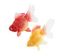 SOIMISS 2 Pezzi Giocattolo Cognitivo Per Pesci Pesce Realistico Giocattolo Del Carro Armato Pesce Artificiale Di Pesce Simulato Pesce Rosso Pesce D'oro Giocattolo Di Pesce Pvc