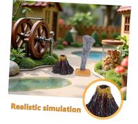 SOIMISS 2 Pezzi Kit Educativo Simulazione Disastri Naturali con Eruttante e Tornado Realistico Decorazione Tavolo in Resistente per Esplorazione Scientifica Stem Casa Scuola