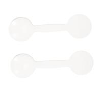 SOIMISS 2 pezzi Occlusori Oculari Portatili con Manico Ergonomico Occluder Eye-shielding Plate per Esami della Vista Casa e Studio Copertura Oculare Anti-slip per Test di Acuità Visiva