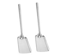 SOIMISS 2 pezzi Paletta per da Spesso Paletta Piccola per Carbone Bbq Utensile Resistente per Pulizia Barbecue e Spostamento