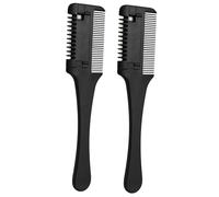 SOIMISS 2 Pezzi Pettine Tagliacapelli Doppio Lamette per Styling Fai da Te Strumento per Chioma Sottili e Spessi Portatile Sicurezza Pelle