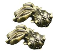 SOIMISS 2 pezzi Portachiavi Pesce in Metallo Antico Ciondolo Te Decorativo Elegante Accessorio Resistente Sbiadimento per Decorazioni Acquari e Gadget Personalizzati