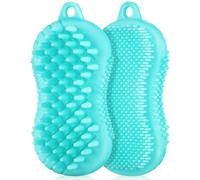 SOIMISS 2 pezzi Spazzola Corpo Silicone Doppia Faccia Esfoliante e Massaggiante Morbida e Resistente per Pulizia e Rimozione Cellule Morte Asciugatura Rapida e Facile da Conservare
