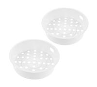 SOIMISS 2 pezzi Vaporiera Vapore per Pentola Elettrica Inserti Steamer Resistenti e Antiscivolo per Verdure e Dim Sum Design Densi per Cottura Veloce e Uniforme