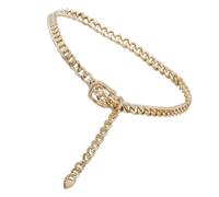 SOIMISS 2 Pz catena dei pantaloni bikini alla moda tracolla a catena per borsa cintura del vestito waist chain body chain catena della vita del vestito cintura di pancia alluminio Golden