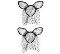 SOIMISS 2 Pz fascia cosplay fasce per cosplay vestiti di halloween it halloween the masquerade maschere mascherine the mask cat ears maschera costume Black
