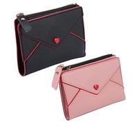 SOIMISS 2 Pz portafoglio piccola borsa da portafogli da di grande capacità portamonete piccolo portafogli piccolo pash bag pochette pelle pochette corta da pu